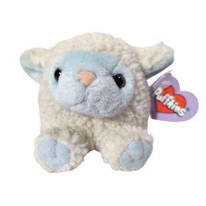 Swibco Puffkins Bluebelle the Lamb Plush DOB 4-11-98 Blue White 5 x 4 x 4.5 Inch